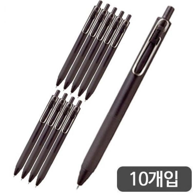 [미쯔비시] 유니볼one겔펜(UMN-S/0.5mm/배럴블랙)-다스(10개입)
