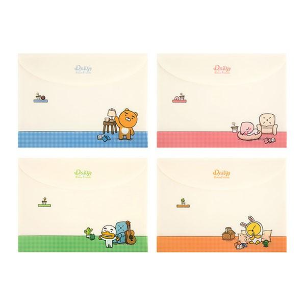 카카오프렌즈 라이언 데일리 가로형 봉투파일 화일