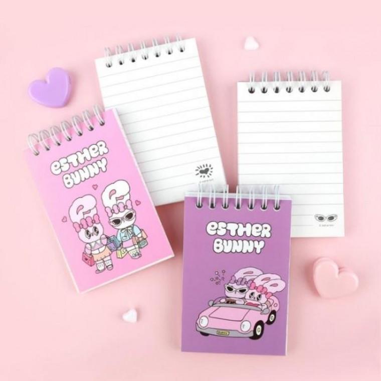 에스더버니 상철 미니 학생 포켓 스트링 공책 노트 수첩