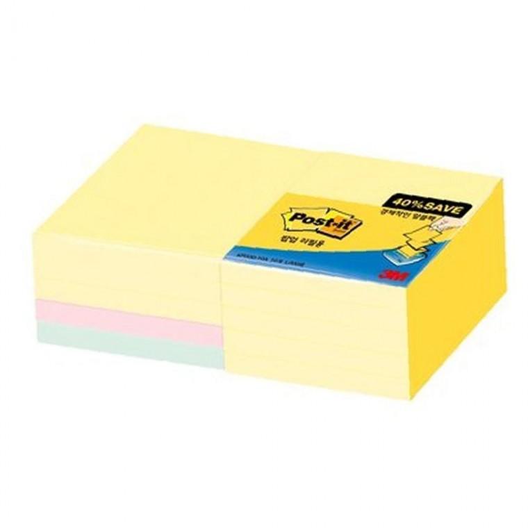 3M 유연 노트 알뜰팩 KR330-10A (76mmx76mm)