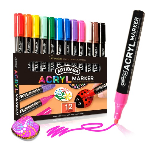아티바바아크릴마카12색3개
