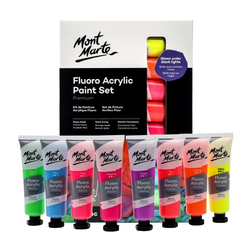 형광아크릴물감36ml8색세트1개