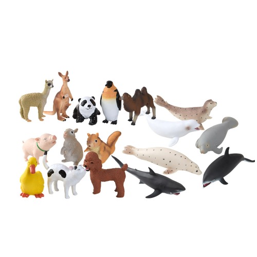 소프트월드애니멀17종세트