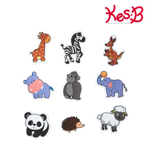 목욕놀이스티커동물