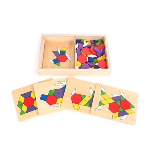 원목카드패턴블록놀이