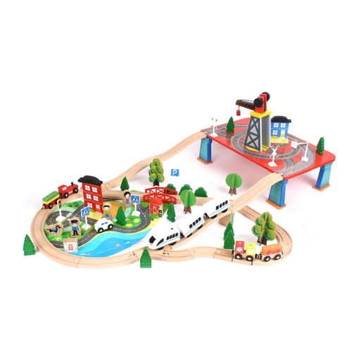 PIPO삐뽀크레인기차레일세트88