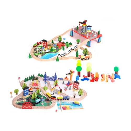 PIPO삐뽀도시건설기차레일세트223