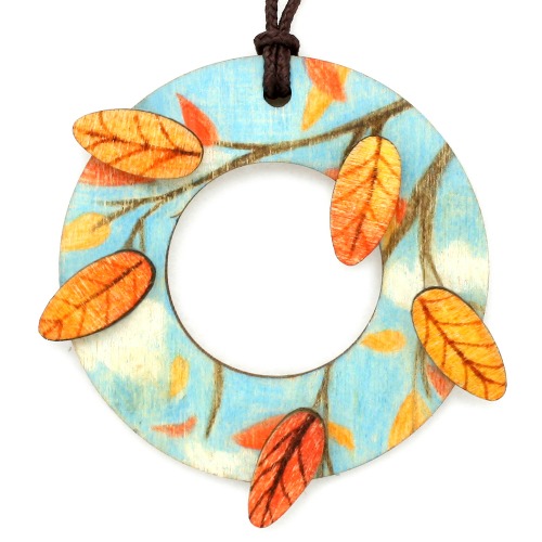 가을목걸이만들기-가을낙엽