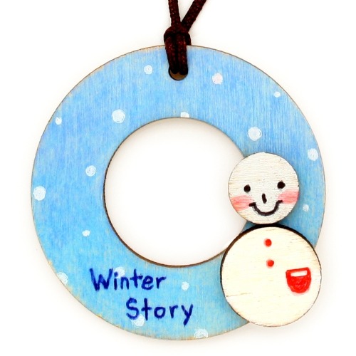 겨울목걸이만들기-눈사람