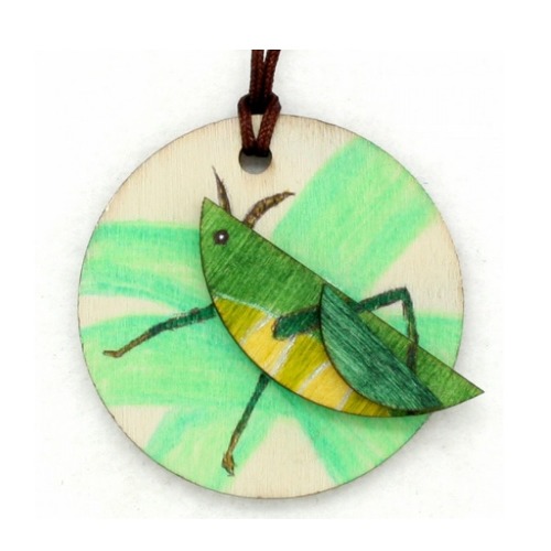 곤충목걸이만들기-메뚜기