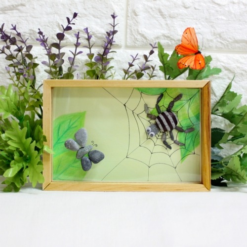 에코스톤나무액자만들기-나비와거미