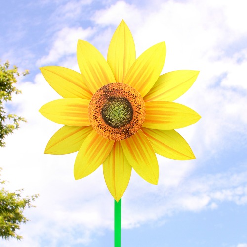 해바라기 바람개비 만들기