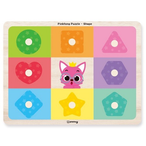 핑크퐁원목꼭지퍼즐(도형)