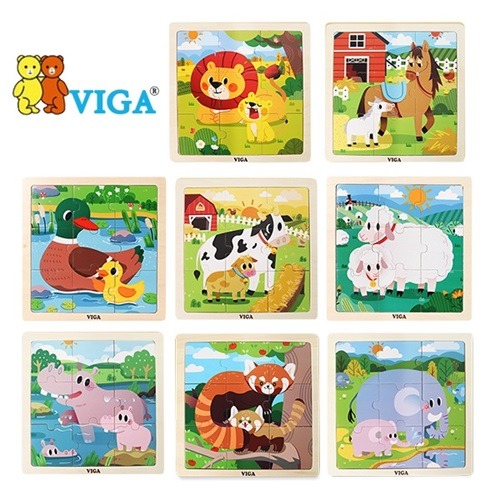 9피스직소퍼즐(동물8종)낱개