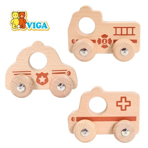 원목긴급자동차3종-(경찰차/소방차/앰뷸런스)택