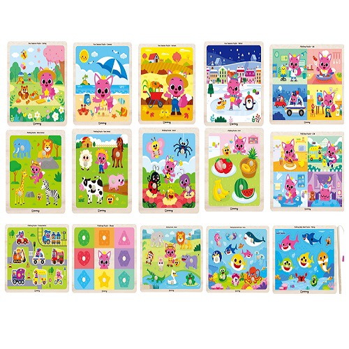 핑크퐁아기상어교육용퍼즐15종세트