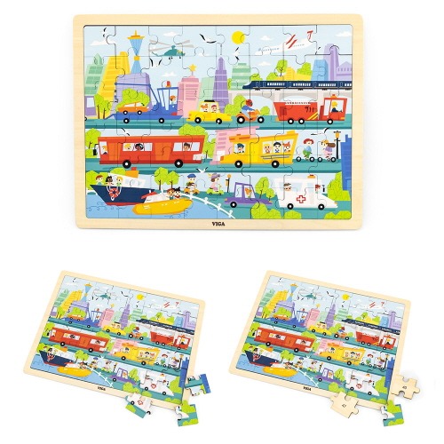 48피스퍼즐-시티교통