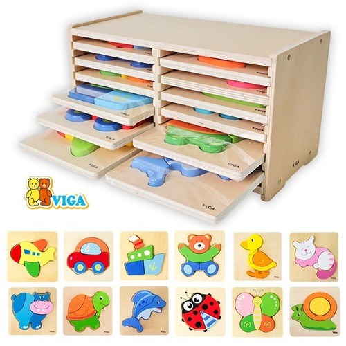 베이비블럭퍼즐12종+보관함세트