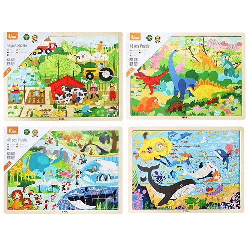 VIGA48피스퍼즐4종세트-2(동물)
