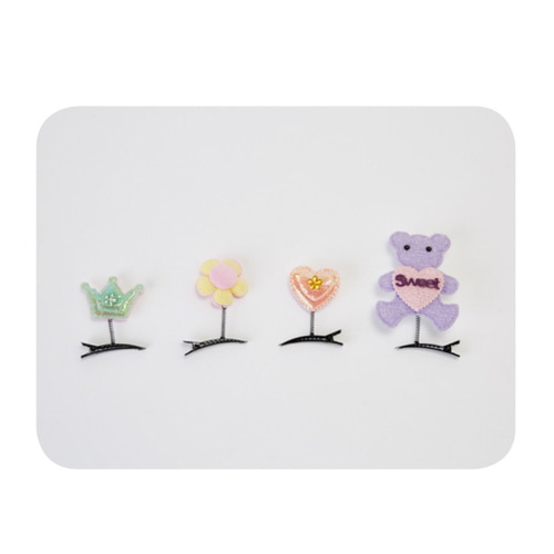 스프링핀시리즈만들기(좌로부터1,2,3,4)각