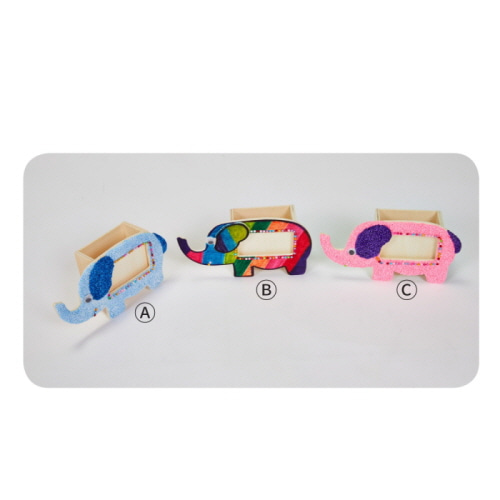 코끼리액자연필꽂이