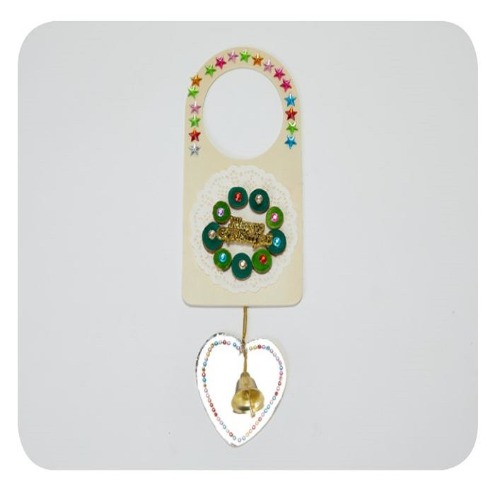 미니초록리스방문걸이