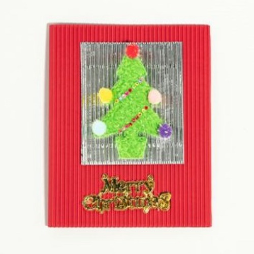 뽀글이트리나무카드만들기