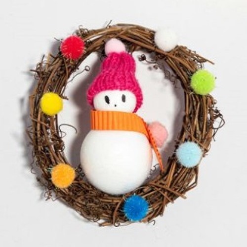 털모자꼬마눈사람리스