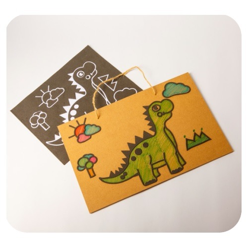 공룡밑그림액자