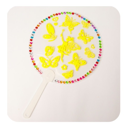 PVC야광원형부채