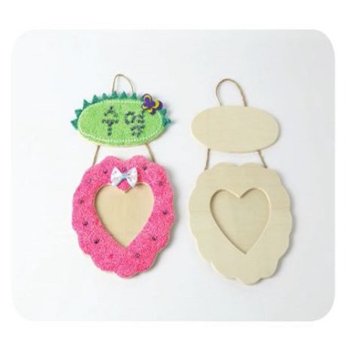 하트방문걸이(폼클레이)