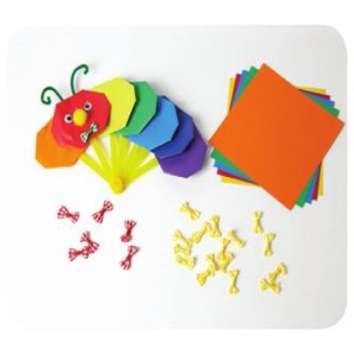 애벌레부채만들기