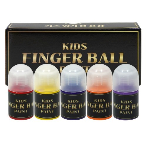 키즈핑거볼물감30ml5색브릴리언트세트