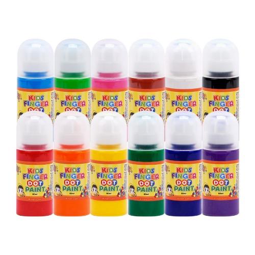 키즈핑거도트페인트60ml12색세트