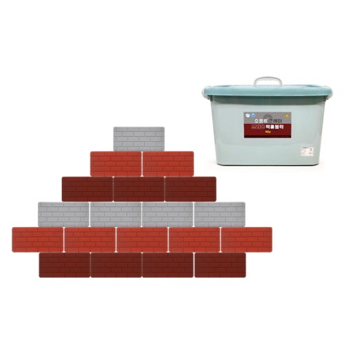 소프트그레이브라운벽돌블럭42p