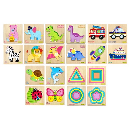 티거원목퍼즐5종(20p)