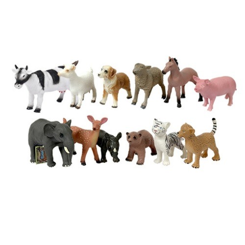 리얼소프트안전동물-가축6+야생6종