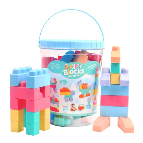 소프트파스텔블록버켓42피스