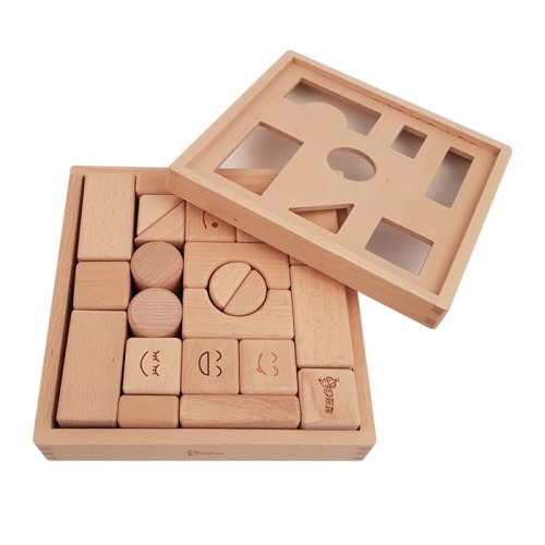 원목스마일블록23피스