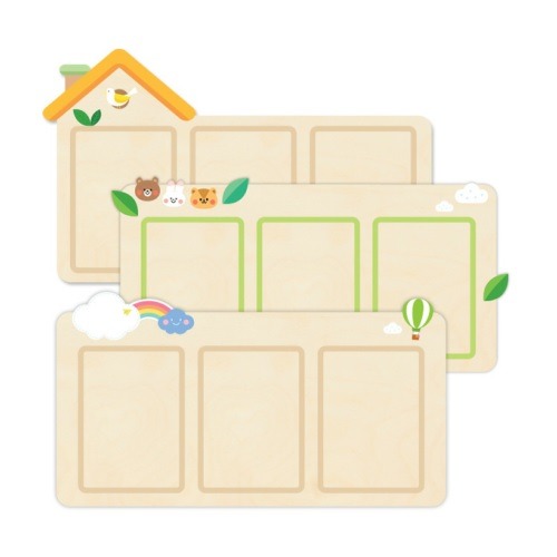 퍼니크A4꽂이3구게시판