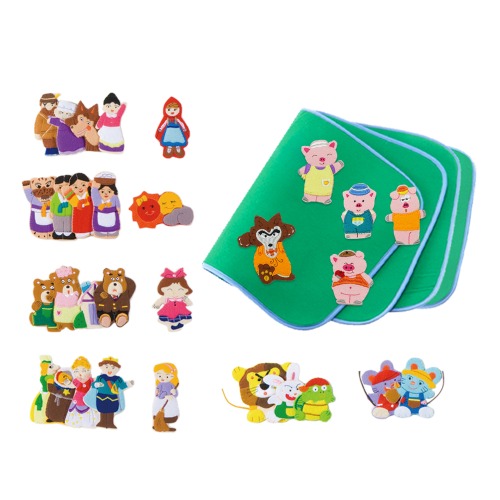 인기동화토독손가락인형6종과융판놀이책세트