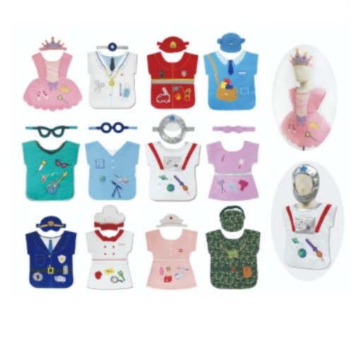 역할놀이직업옷과모자12종