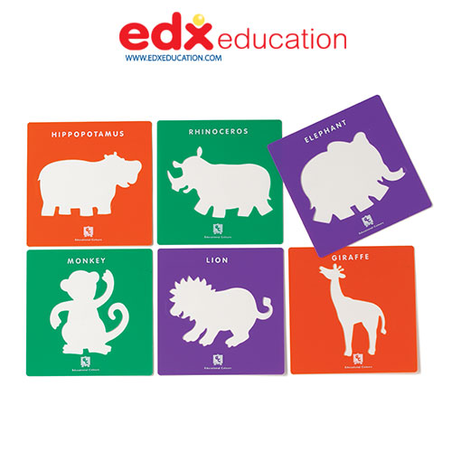 스텐실시리즈2정글동물스텐실