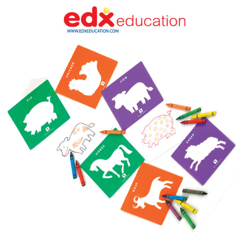 스텐실시리즈3농장동물스텐실