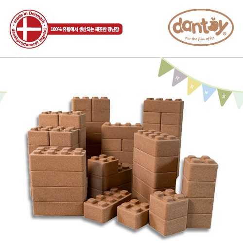 댄토이천연코르크빌딩블록대형66p