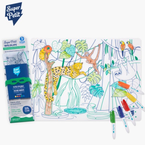 슈퍼쁘띠실리콘컬러링매트(열대밀림아마조니아)