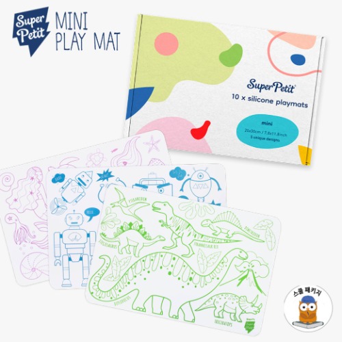 슈퍼쁘띠실리콘미니플레이매트(마커펜 불포함)