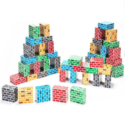 종이벽돌블록(큰정사각)50